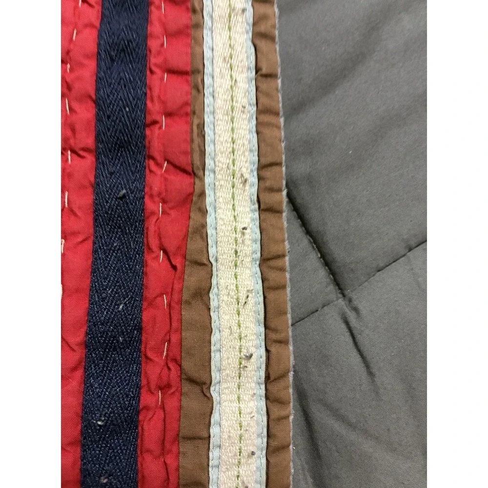 Pottery Barn Full/Queen Sports Theme Quilt Reverse Blue